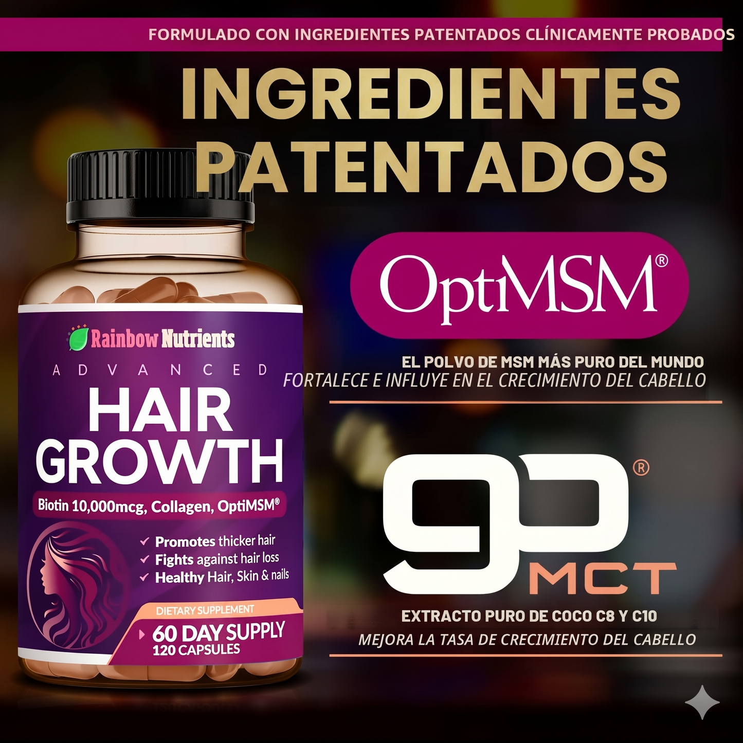 Suplemento Crecimiento Capilar Colageno/Biotina